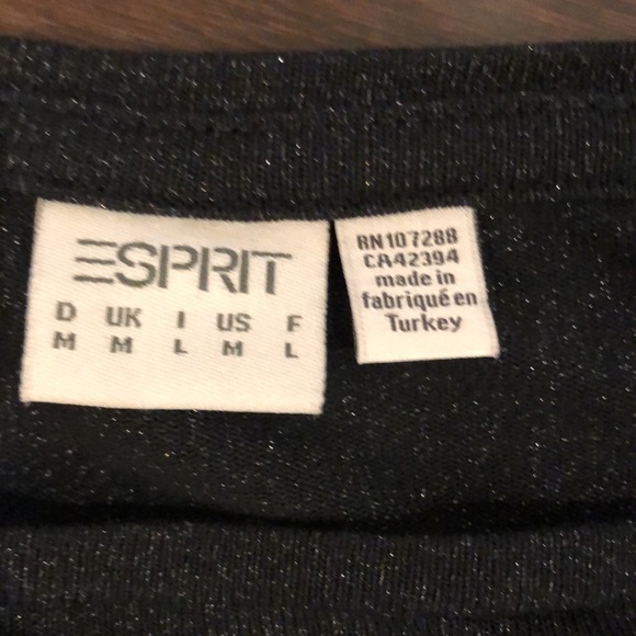 ESPRIT t-shirt dress. Sparkly on the top. EUC! - Picture 2 of 4